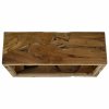 Konferenční stolek 90 x 50 x 30 cm pravý teak hnědý 244558