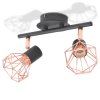 Stropní světlo se 2 LED žárovkami se žhavicím vláknem 8 W 244394