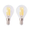 Stropní světlo se 2 LED žárovkami se žhavicím vláknem 8 W 244394