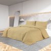 Sada ložního prádla taupe 135 x 200 cm lehké mikrovlákno 135990