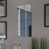Zrcadlové dlaždice bez rámu sklo 16 ks 20,5 cm 3051482
