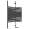 Skládací sprchový kout ESG 80 x 140 cm černý 150740