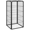 Ohrádka pro psy 4 panely černá 50 x 100 cm práškovaná ocel 171793