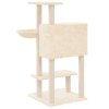 Škrabadlo pro kočky se sisalovými sloupky krémové 108,5 cm 171597
