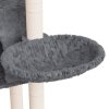 Škrabadlo pro kočky se sisalovými sloupky tmavě šedé 108,5 cm 171599