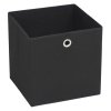 Úložné boxy 10 ks netkaná textilie 32 x 32 x 32 cm černé 245746