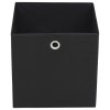 Úložné boxy 10 ks netkaná textilie 32 x 32 x 32 cm černé 245746