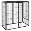 Ohrádka pro psy 6 panely černá 50 x 100 cm práškovaná ocel 171792