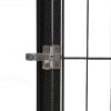 Ohrádka pro psy 6 panely černá 50 x 100 cm práškovaná ocel 171792