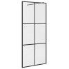 Zástěna do průchozí sprchy čiré ESG sklo 90 x 195 cm černá 151024