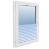 Okenní fólie matná pruhovaný design 0,9x5 m PVC 142788