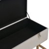 Lavice s úložným prostorem 105 cm šedá samet 247573