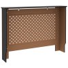 Kryt na radiátor černý 112 x 19 x 81,5 cm MDF 288192