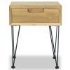 Noční stolek 40 x 30 x 50 cm masivní teak 244576