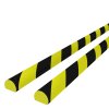Chrániče rohů 2 ks žlutočerné 4 x 3 x 100 cm PU 153099