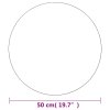 Nástěnné zrcadlo 50 cm kulaté sklo 245703