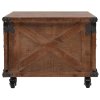 Konferenční stolek z masivní jedle 91 x 51 x 38 cm hnědý 246119