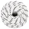 Splétané lodní lano bílé 12 mm x 100 m polyester 152777