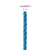 Pracovní lano modré 6 mm 25 m polypropylen 152962