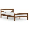Rám postele bez matrace Honey Brown Borové dřevo 322075