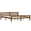 Rám postele bez matrace Honey Brown Masivní borovicové dřevo 322080