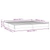 Rám postele bez matrace tmavě hnědý 200 x 200 cm textil 346845