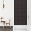 Nástěnné panely 12 ks černé 30 x 30 cm umělá kůže 1,08 m² 343974