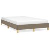 Rám postele bez matrace taupe 120 x 200 cm textil 346806