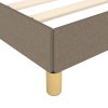 Rám postele bez matrace taupe 120 x 200 cm textil 346806