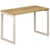 Jídelní stůl 115 x 55 x 76 cm masivní mangovník a ocel 247333