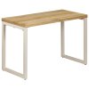 Jídelní stůl 115 x 55 x 76 cm masivní mangovník a ocel 247333