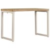 Jídelní stůl 115 x 55 x 76 cm masivní mangovník a ocel 247333