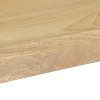 Jídelní stůl 115 x 55 x 76 cm masivní mangovník a ocel 247333