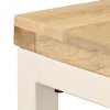 Jídelní stůl 115 x 55 x 76 cm masivní mangovník a ocel 247333