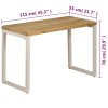 Jídelní stůl 115 x 55 x 76 cm masivní mangovník a ocel 247333