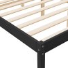 Postel pro seniory černá 150x200 cm King Size masivní borovice 810623