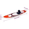 Nafukovací SUP paddleboard a příslušenství červený 330x76x10cm 93386