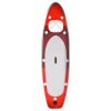 Nafukovací SUP paddleboard a příslušenství červený 330x76x10cm 93386