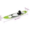 Nafukovací SUP paddleboard a příslušenství zelený 300x76x10 cm 93383