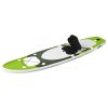 Nafukovací SUP paddleboard a příslušenství zelený 300x76x10 cm 93383