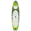 Nafukovací SUP paddleboard a příslušenství zelený 300x76x10 cm 93383