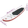 SUP paddleboard s příslušenstvím nafukovací červenobílý 92201