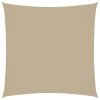 Plachta proti slunci, oxfordská látka, čtverec 3,6x3,6 m béžová 42292