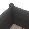 Zahradní truhlíky 2 ks šedé 70 x 70 x 70 cm masivní borovice 810814