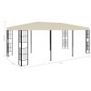 Altán 3 x 6 m krémový 47983