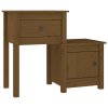 Noční stolky 2 ks medově hnědé 79,5x38x65,5 cm masivní borovice 814546