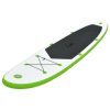 Nafukovací SUP paddleboard s příslušenstvím zeleno-bílý 92734