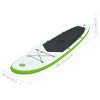 Nafukovací SUP paddleboard s příslušenstvím zeleno-bílý 92734