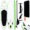 Nafukovací SUP paddleboard zeleno-bílý 92734