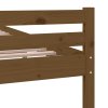 Rám postele medově hnědý masivní dřevo 75x190cm malé jednolůžko 814782